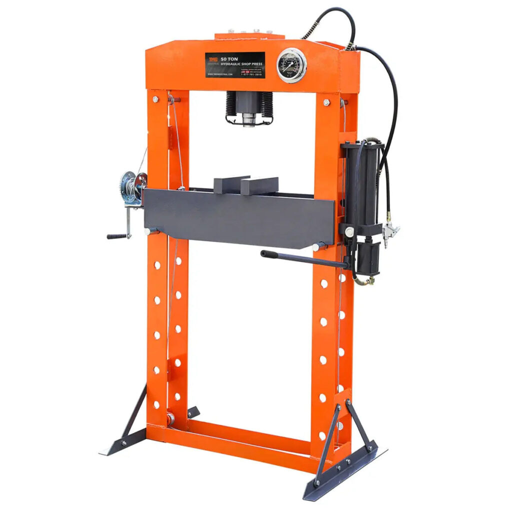 50 ton H-frame shop press