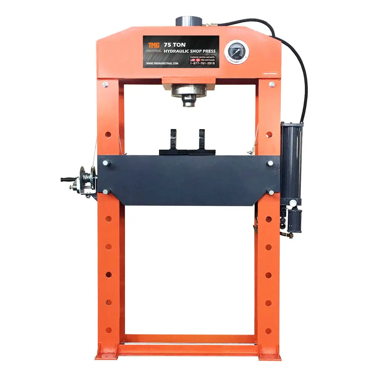 75 ton H-frame shop press